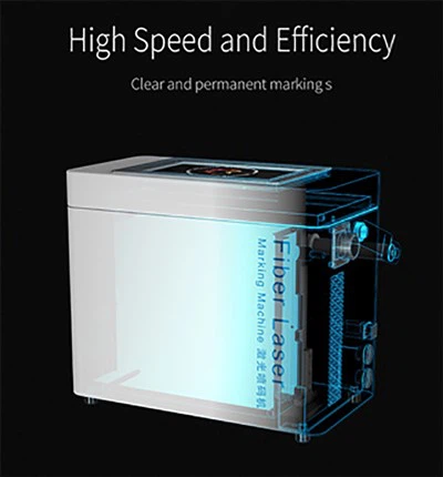 Peiriant Marcio Laser Ffibr Cludadwy 50W